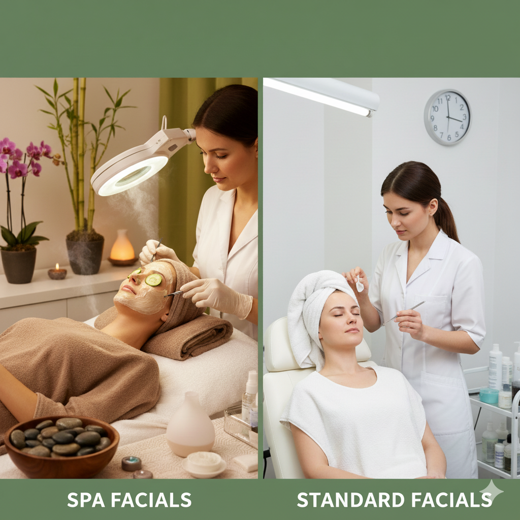 Spa Facials vs Standard Facials: